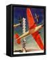 "Airshow,"September 4, 1937-Clayton Knight-Framed Stretched Canvas