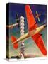 "Airshow,"September 4, 1937-Clayton Knight-Stretched Canvas