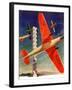 "Airshow,"September 4, 1937-Clayton Knight-Framed Giclee Print