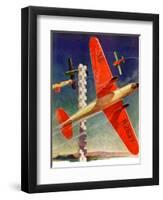 "Airshow,"September 4, 1937-Clayton Knight-Framed Giclee Print