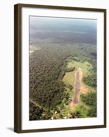 Airstrip at Port Kaituma, Guyana-null-Framed Photo