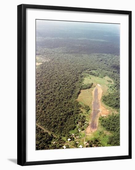 Airstrip at Port Kaituma, Guyana-null-Framed Photo