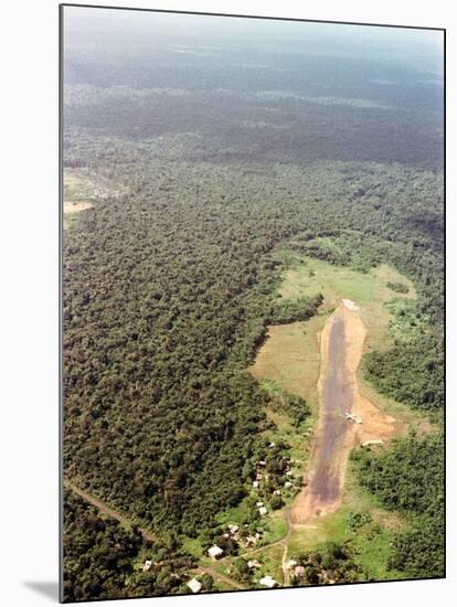 Airstrip at Port Kaituma, Guyana-null-Mounted Photo