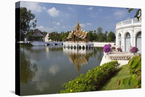 Aisawan-Dhipaya-Asana Pavilion, Bang Pa-In Palace, Central Thailand, Thailand, Southeast Asia, Asia-Stuart Black-Stretched Canvas