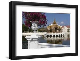 Aisawan-Dhipaya-Asana Pavilion, Bang Pa-In Palace, Central Thailand, Thailand, Southeast Asia, Asia-Stuart Black-Framed Photographic Print