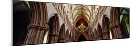 Aisle of a Cathedral, Wells Cathedral, Wells, Somerset, England-null-Mounted Photographic Print