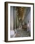 Aisle of Cathedral of Santa Maria Nuova, Monreale, Sicily, Italy, 12th Century-null-Framed Giclee Print