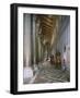 Aisle of Cathedral of Santa Maria Nuova, Monreale, Sicily, Italy, 12th Century-null-Framed Giclee Print