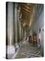 Aisle of Cathedral of Santa Maria Nuova, Monreale, Sicily, Italy, 12th Century-null-Stretched Canvas