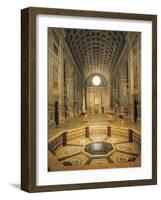 Aisle to Entrance of Basilica of St Andrew-Leon Battista Alberti-Framed Giclee Print