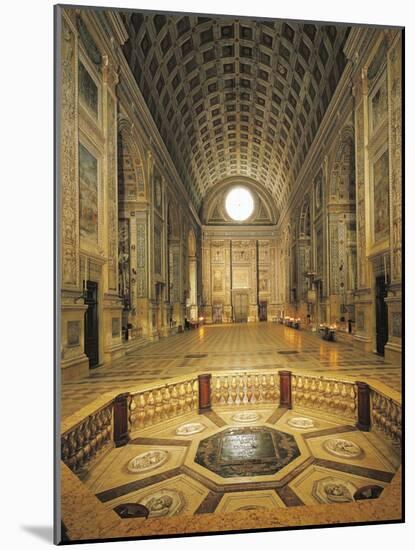 Aisle to Entrance of Basilica of St Andrew-Leon Battista Alberti-Mounted Giclee Print