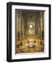 Aisle to Entrance of Basilica of St Andrew-Leon Battista Alberti-Framed Giclee Print