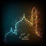 Arabic Islamic Calligraphy of Text Ramadan Kareem or Ramazan Kareem on Grungy Green Background.-aispl-Photographic Print