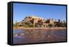 Ait Benhaddou, UNESCO World Heritage Site, Atlas Mountains, Morocco, North Africa, Africa-Doug Pearson-Framed Stretched Canvas