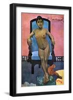 Aita Tamari Vahina Judith Te Parari' (Annah the Javanes), 1893-Paul Gauguin-Framed Giclee Print