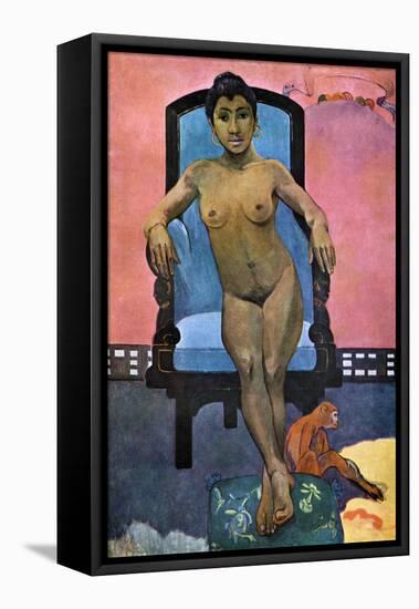 Aita Tamari Vahina Judith Te Parari' (Annah the Javanes), 1893-Paul Gauguin-Framed Stretched Canvas