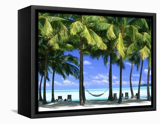 Aitutaki, Cook Islands, New Zealand-Peter Adams-Framed Stretched Canvas