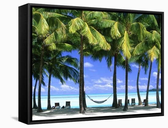 Aitutaki, Cook Islands, New Zealand-Peter Adams-Framed Stretched Canvas