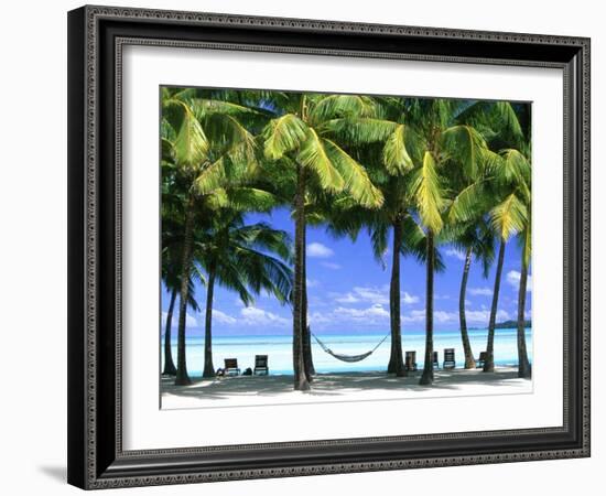 Aitutaki, Cook Islands, New Zealand-Peter Adams-Framed Photographic Print