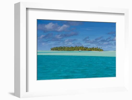 Aitutaki lagoon, Rarotonga and the Cook Islands, South Pacific, Pacific-Michael Runkel-Framed Photographic Print