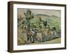 Aix En Provence, Rocky Countryside-Paul Cézanne-Framed Giclee Print