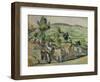 Aix En Provence, Rocky Countryside-Paul Cézanne-Framed Giclee Print