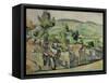 Aix En Provence, Rocky Countryside-Paul Cézanne-Framed Stretched Canvas