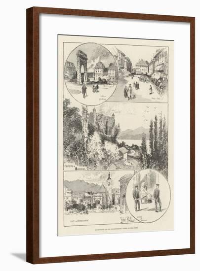 Aix-Les-Bains and its Neighbourhood, Visited by the Queen-Herbert Railton-Framed Giclee Print