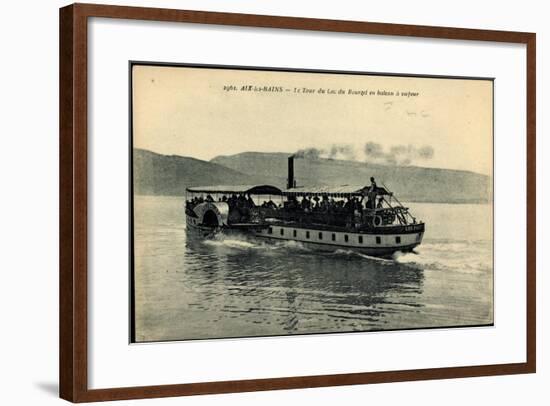 Aix Les Bains, Lac Du Bourget, Dampfer Hautecombe-null-Framed Giclee Print