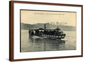 Aix Les Bains, Lac Du Bourget, Dampfer Hautecombe-null-Framed Giclee Print