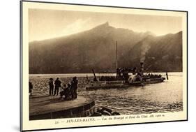 Aix Les Bains, Lac Du Bourget, Hautecombe, Dampfer-null-Mounted Giclee Print