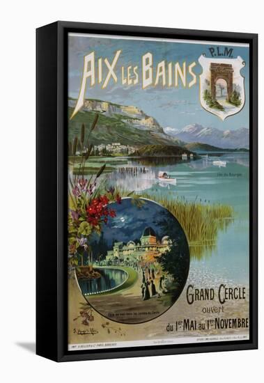 Aix Les Bains Poster-Hugo D'Alesi-Framed Stretched Canvas