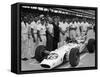 Aj Foyt in Lotus-Ford, Indianapolis 500, Indiana, USA, 1965-null-Framed Stretched Canvas