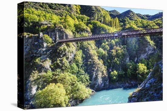 Aj Hackett Bungy Jumping on the Kawarau Bridge over the Kawarau River Near Queenstown-Michael-Stretched Canvas