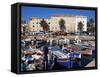 Ajaccio Harbour, Corsica, France, Mediterranean-Yadid Levy-Framed Stretched Canvas