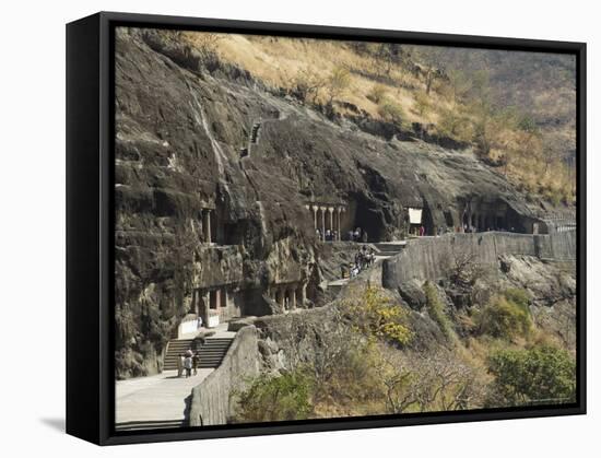 Ajanta Cave Complex, Maharastra, India-Robert Harding-Framed Stretched Canvas