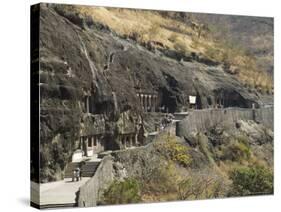 Ajanta Cave Complex, Maharastra, India-Robert Harding-Stretched Canvas