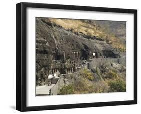 Ajanta Cave Complex, Maharastra, India-Robert Harding-Framed Photographic Print