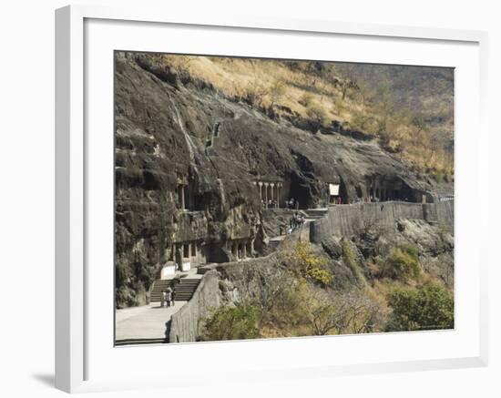 Ajanta Cave Complex, Maharastra, India-Robert Harding-Framed Photographic Print