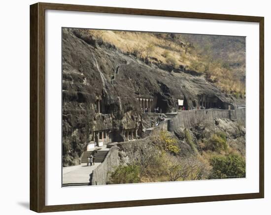 Ajanta Cave Complex, Maharastra, India-Robert Harding-Framed Photographic Print