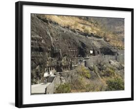 Ajanta Cave Complex, Maharastra, India-Robert Harding-Framed Photographic Print