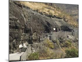 Ajanta Cave Complex, Maharastra, India-Robert Harding-Mounted Photographic Print