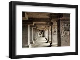 Ajanta Caves, UNESCO World Heritage Site, Maharashtra, India, Asia-Alex Robinson-Framed Photographic Print