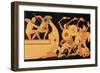 Ajax Defending the Greek Ships Against the Trojans, Reproduction of a Greek Vase-English School-Framed Giclee Print