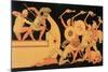 Ajax Defending the Greek Ships Against the Trojans, Reproduction of a Greek Vase-English School-Mounted Giclee Print