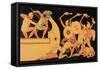 Ajax Defending the Greek Ships Against the Trojans, Reproduction of a Greek Vase-English School-Framed Stretched Canvas