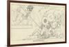 Ajax Defending the Greek Ships Against the Trojans-John Flaxman-Framed Giclee Print