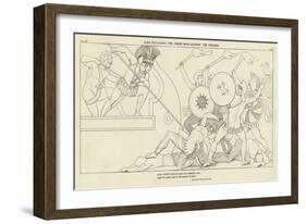 Ajax Defending the Greek Ships Against the Trojans-John Flaxman-Framed Giclee Print