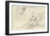 Ajax Defending the Greek Ships Against the Trojans-John Flaxman-Framed Giclee Print