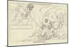 Ajax Defending the Greek Ships Against the Trojans-John Flaxman-Mounted Giclee Print